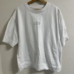 (^w^)b Gap ギャップ Tシャツ ドロップショルダー ビッグシルエット ヘビーウェイト ルーズフィット スエットシャツ クルーネック ストリート コットン ポリエステル 白 ホワイト オフホワイト アイボリー メンズ サイズ M OM11338HG
