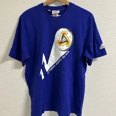 (^w^)b adidas アディダス サッカー日本代表Tシャツ グラフィックロゴ  KIRIN カットソー コットン100% ロイヤルブルー 白 オレンジ 赤 黄 黒 メンズ サイズ L OM11337HG