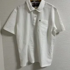 (^w^)b 山本寛斎 KANSAI YAMAMOTO カンサイヤマモト ポロシャツ ポロトップス エンボス加工 胸ポケット 凹凸織り柄 カジュアル スポーツ 鹿の子風 襟付き ゴルフ 半袖 K 夏 春 秋 ホワイト 白 メンズ サイズ L OM11351HGのサムネイル