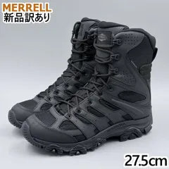 MERRELL モアブ 3 タクティカル 8 ジップ ウォータープルーフ ブラック JP27.5cm スリッポンスニーカー J003907 メレル 新品 (mr058)のサムネイル