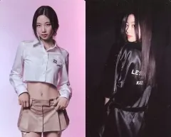 【中古】コレクションカード(女性) LE SSERAFIM/KAZUHA(カズハ)/背景ピンク/CD「FEARLESS」(Monochrome Bouquet Ver.)封入特典両面フォトカード