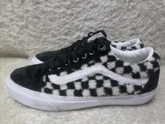 260 VANS オールドスクール シープスキン ボア CHECK スニーカー 中古 靴