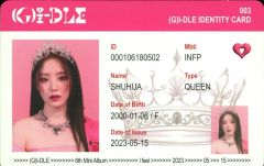 G)I-DLE ミヨン I FEELトレカ ID カード - メルカリ