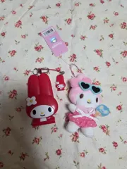 まとめ) My Melody(マイメロディ) 폴더폰 キーホルダー + バカンス キーホルダー 新品
