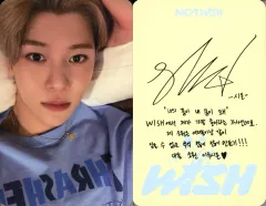 【中古】コレクションカード(男性) NCT WISH/SION(シオン)/裏面印刷サイン、メッセージ入り/CD「WISH(韓国盤)」(Photobook Ver.)封入特典フォトカード