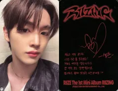 【中古】コレクションカード(男性) RIIZE/ソンチャン(SUNGCHAN)/裏面印刷サイン、メッセージ入り/CD「RIIZING」【Photo Pack Ver.】 (Smart Album)フォトカード
