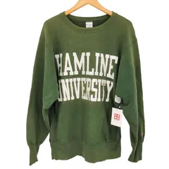 チャンピオン Champion USA製 袖目あり REVERSE WEAVE 刺繍タグ カレッジロゴ クルーネックスウェット メンズ import：L 