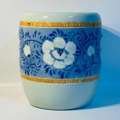 染付 睡蓮鉢 メダカ鉢 梅月図 陶器製 約26×26×24cm 和風火鉢 - メルカリ