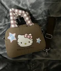 ハローキティ ブラウン トートバッグ ショルダーバッグ セット
