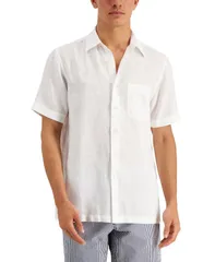 クラブルーム メンズ トップス シャツ リネン Club Room Mens 100 Linen Shirt White Pure ホワイト
