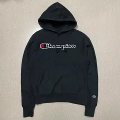 Champion(チャンピオン) リバースウィーブ フード付きTシャツ 黒 S