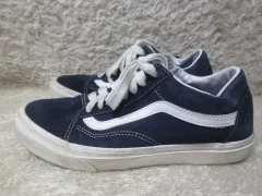235 VANS オールドスクール ネイビー スウェード スニーカー 中古 シューズ