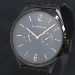 ミニマリズム】BERING マックスレネ 希少スクエアモデル 黒 付属品一式