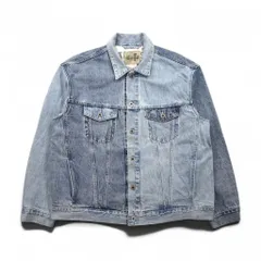 Levi's SILVER TAB シルバータブ RELAXED トラッカージャケット デニムジャケット Gジャン L インディゴ ライト ブルー ツートン HEART IS GOOD A31790005