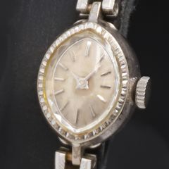 3-3483 SEIKOセイコーリングウォッチシルバー_シェル文字盤 手巻・稼働