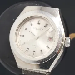 手巻き セイコー 21石 2202-0030 シルバ―文字盤 デイト レディース腕時計 2000000 NSK KRK