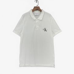 Calvin Klein ジーンズ メンズ 白 カラ― 半袖 Tシャツ