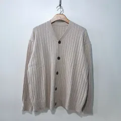 FW新作) カシミア ゴージ ニット カーディガン 5color M L