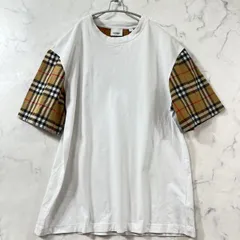 極美品 バーバリーロンドン 現行 半袖Tシャツ ノバチェック M 白 ホワイト BURBERRY LONDON メンズ B1950
