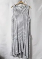 ZARA(ザラ) ラウンドネック ストライプ ワンピース ( M )