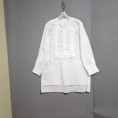 前 ネモレース バイカラー ブラウス L n8113