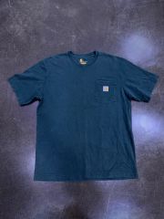 カーハート ヴィンテージ オリジナルフィット ワンポケット 半袖Tシャツ ダークグリーン M