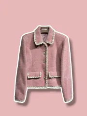 S/レディースツイードジャケット ピンク /0807