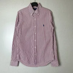 中古 ポロ ラルフローレン ストライプ シャツ (シャツ) レッド XS