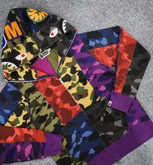 BAPE ベイプ クレイジーミックス シャーク フーディー ジップアップ M