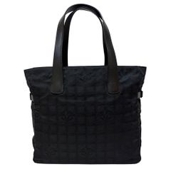 CHANEL シャネル ニュートラベルラインMM トート 黒 ココマーク A4可