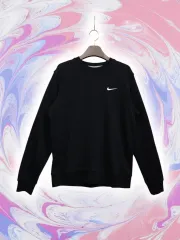 L ／ NIKE Nike(ナイキ） 胸のロゴ パーカー 黒 14