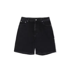 (新品) ウーアロン カーゴ ワイド ショートパンツ デニムパンツ 黒 S