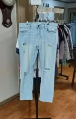 メンズ トミーヒルフィガー デニム 破れジーンズ (34 35インチ)