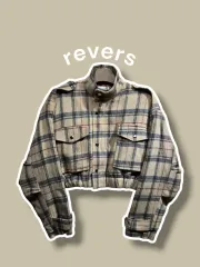 F/ REVERSE リバース レディース CHECK クロップドジャケット /0830