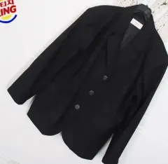 TWELVE レディース ブラック メンズライク スーツジャケット