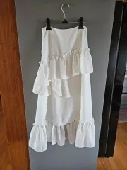 レディース フリル スカート ロング丈