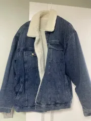 メンズ 冬用 フリースジーンズジャケット