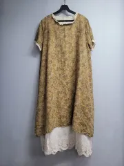 77 ) レース レイヤードドレス