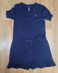 POLO RALPH LAUREN(ポロラルフローレン) ネイビー 弱起毛 ワンピース 半額宅配便で