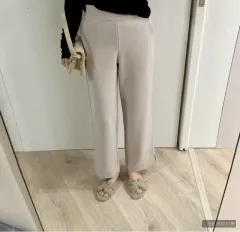 ストレッチスリット 秋 ウエスト後ろゴム スラックス カジュアル シンプル デイリー ビジネスマン 通勤ルック オフィス