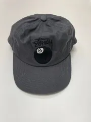 STUSSY 8ボール キャップ チャコール