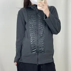 adidas(アディダス) Y2K グレー ジップアップパーカー フード付き フリース 90 240913