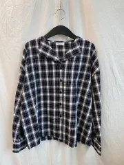 EARTH MUSIC ＆ ECOLOGY チェックブラウス ( F )/ 11375