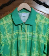 コロンビア オムニウィック KARA Tシャツ L 105 グリーン 機能性 キャンピング 登山 ゴルフ 半袖