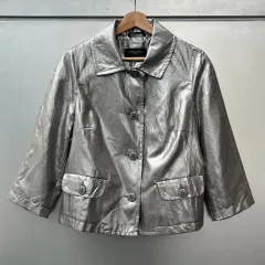 MAXMARA weekend シルク100% メタリック ジャケット
