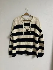 ZARA(ザラ) オーバーサイズ ストライプ ニット