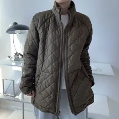 ポロ Ralph Lauren(ラルフローレン) キルティング ダウンジャケット ジャケット カーキ （ L ）