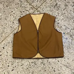ヴィンテージ ボアフリース バイカラー ベスト