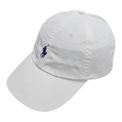 POLO Ralph Lauren（ポロ） Ralph Lauren(ラルフローレン) ボールキャップ ー チノ (ホワイト)