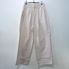 FW新作) ピンタック コットン ワイド パンツ 7color L XL